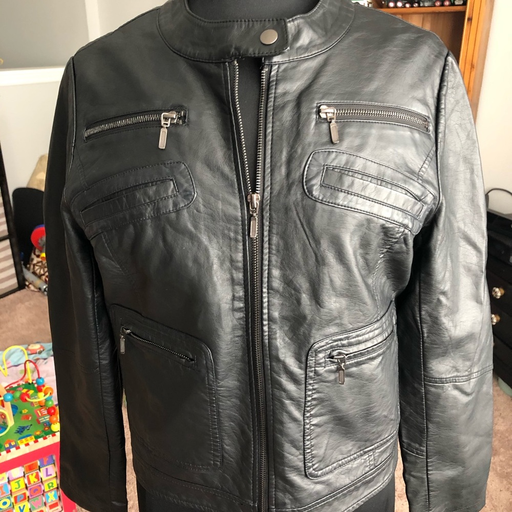 Faux Leather Jacket